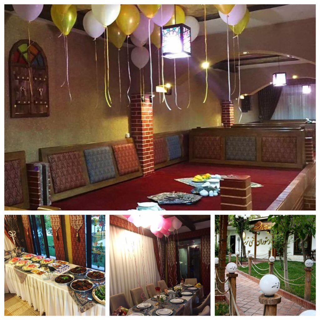 رستوران ترمه با فضای سنتی برای مراسم سالگرد ازدواج