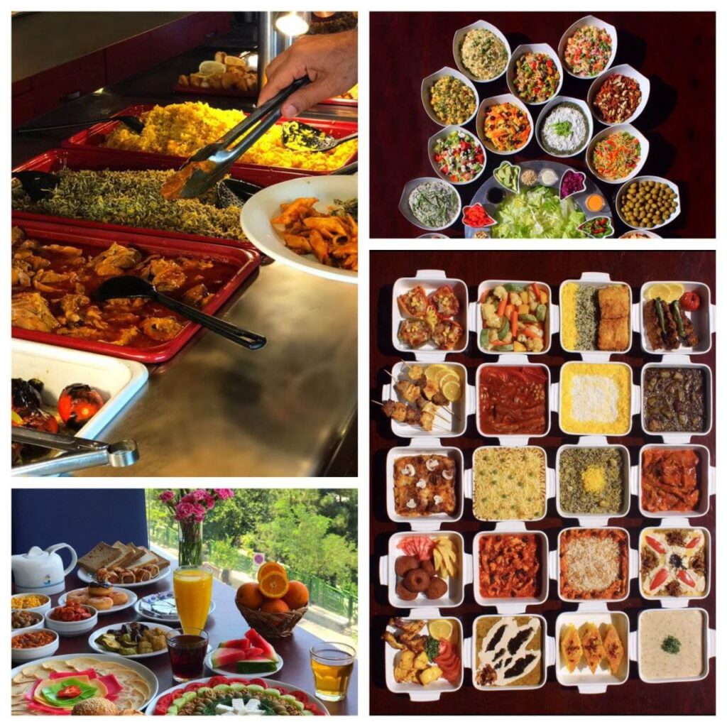 بوفه صبحانه رستوران اردک آیی
