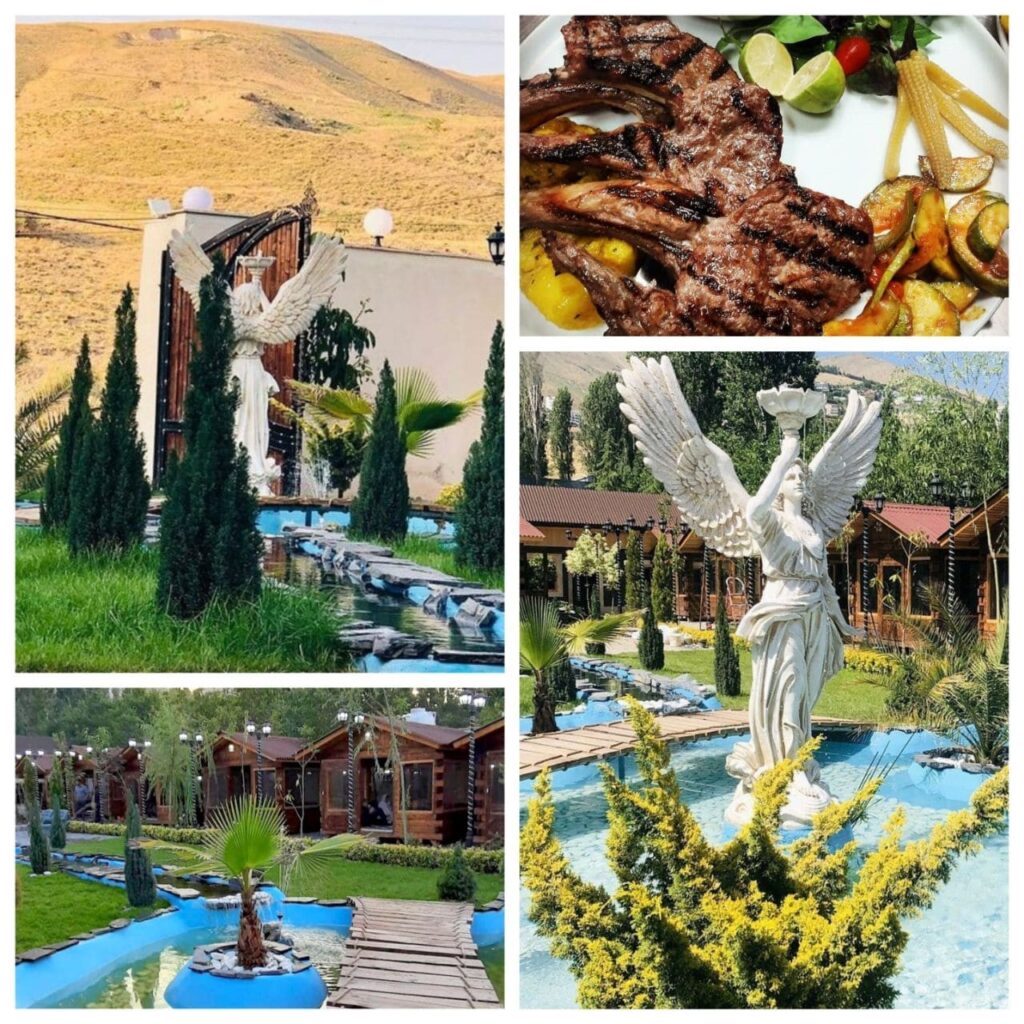 باغ رستوران برکه با استخر و آلاچیق