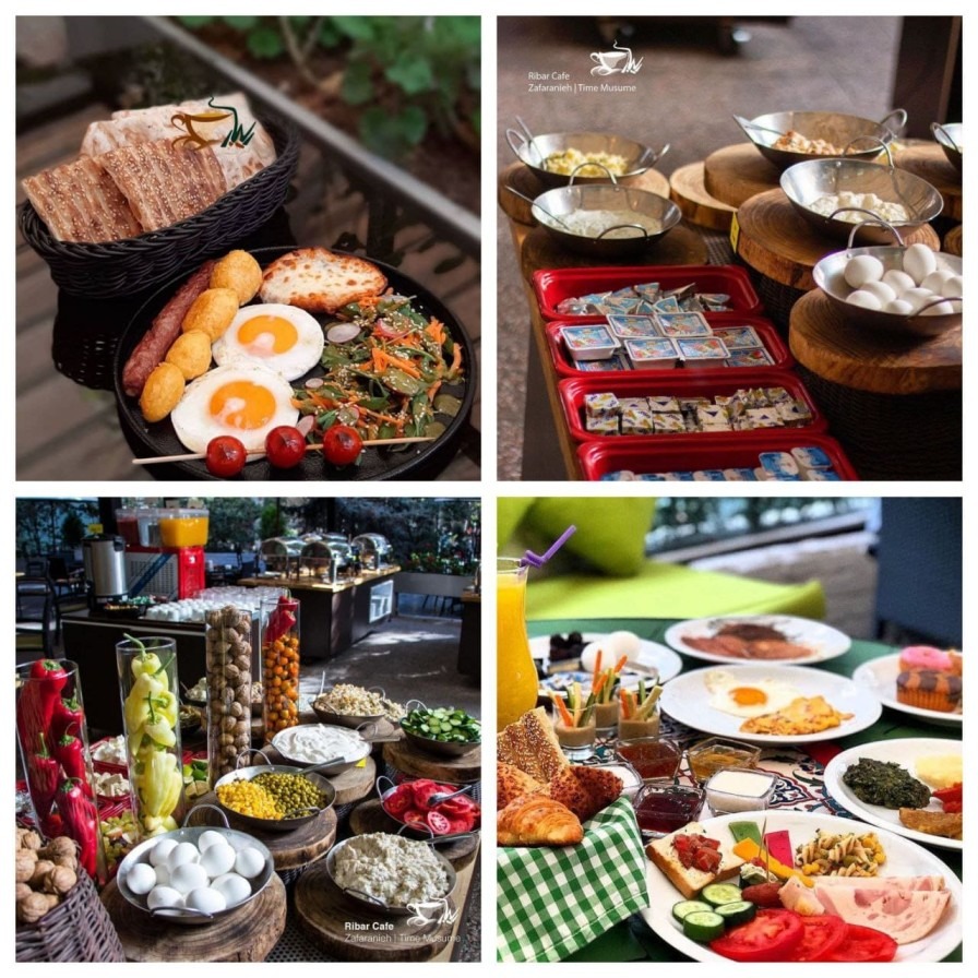 صبحانه در کافه ریبار موزه زمانه