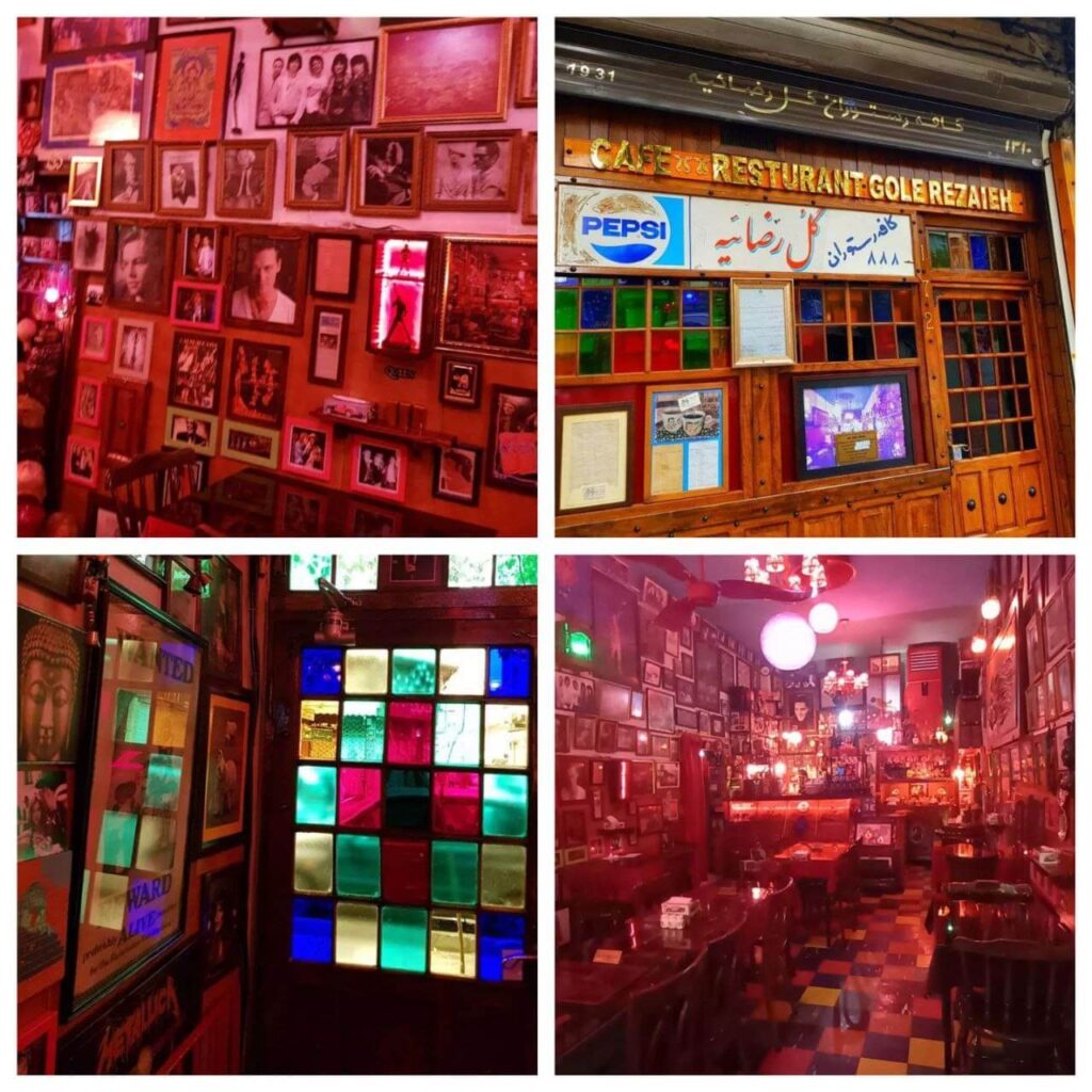 کافه گل رضائیه در جنوب تهران