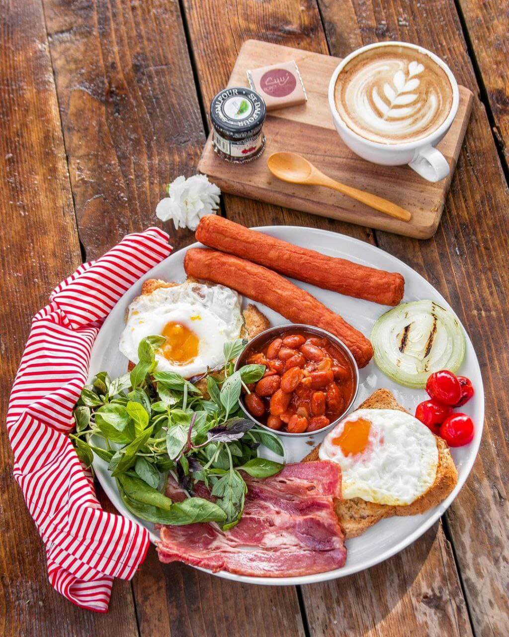 صبحانه انگلیسی رستوران رست رستوران برای قرار عاشقانه