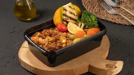 غذای رستوران پروکالری