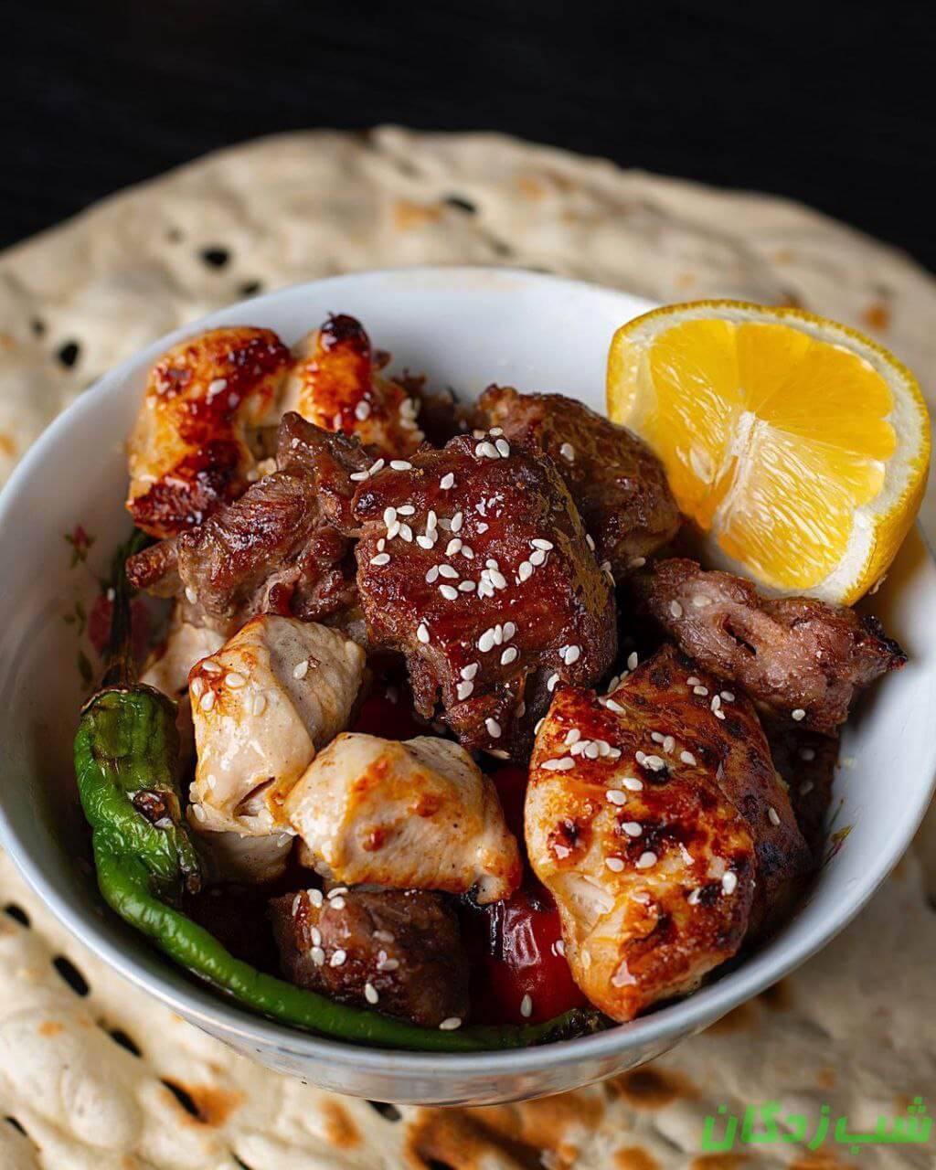 کاسه کباب اردبیلی رستوران شبزدگان 