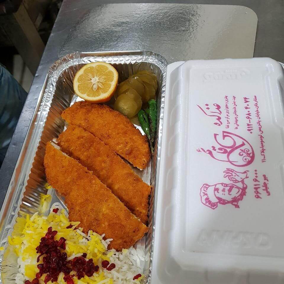 شنیسل مرغ رستوران قائم در ستارخان