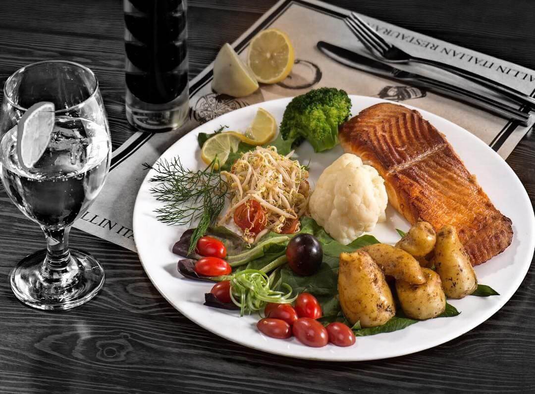 خوراک ماهی رستوران آلین پاسداران