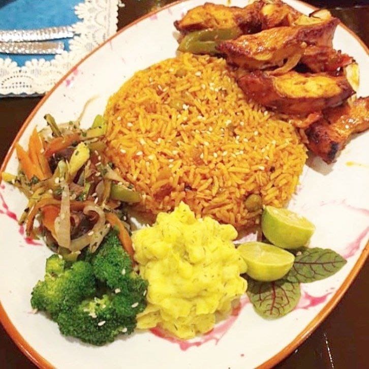 جوجه تند مراکشی در رستوران الحریرا