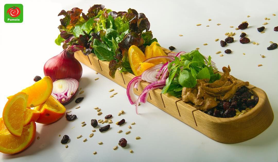 بازی رنگهای سبزیجات در سالادبار پاموج در اپال