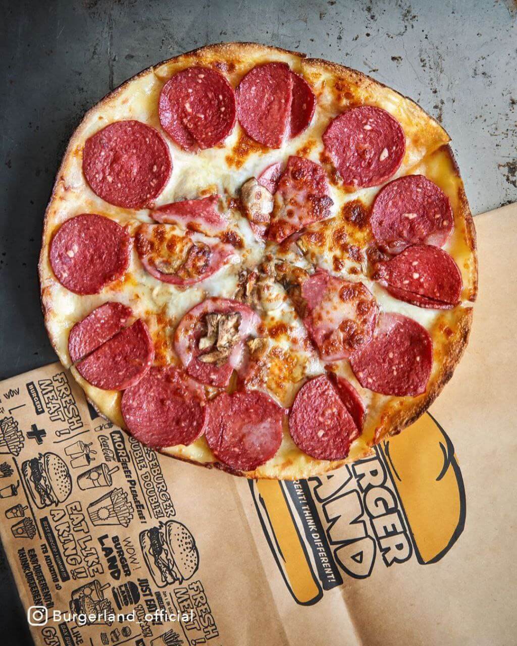 پیتزا پپرونی فست فود برگرلند ستارخان