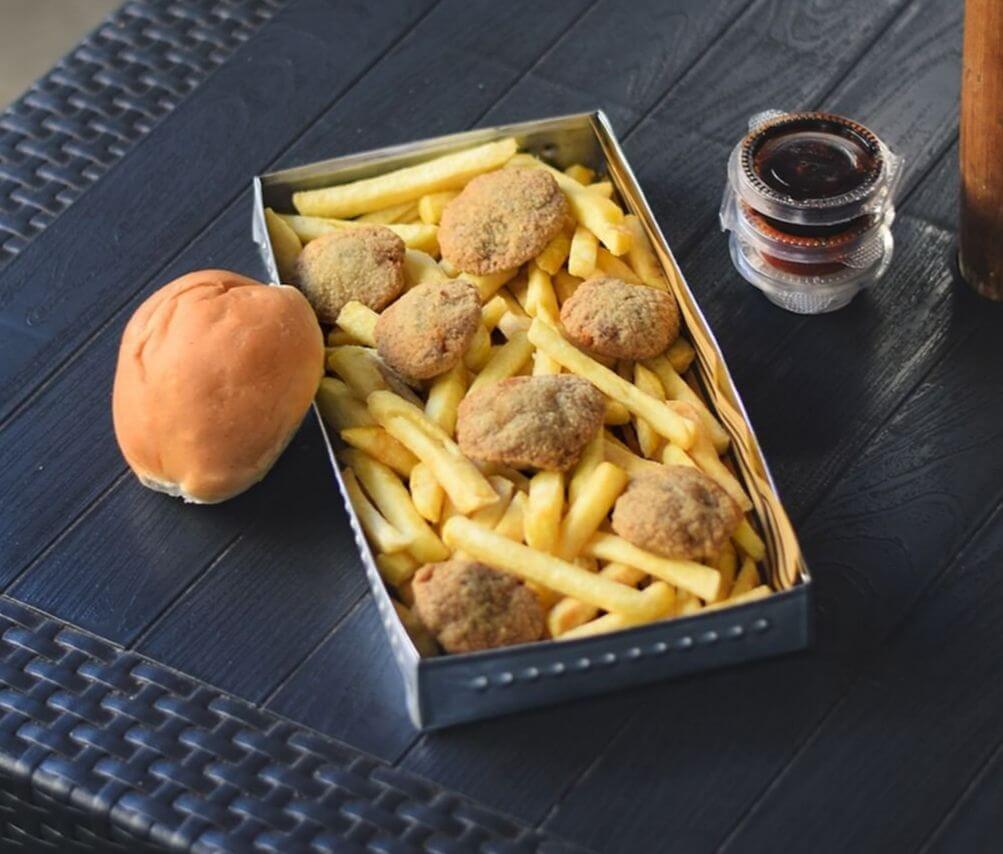 قارچ و سیب زمینی سوخاری  سرزمین سوخاری