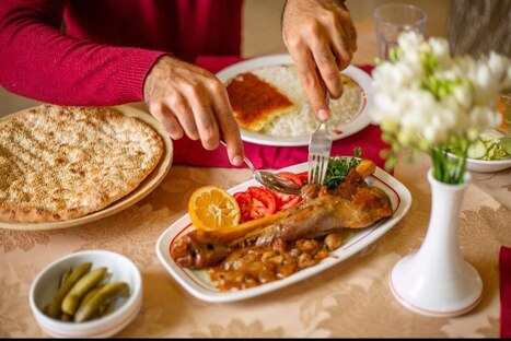 باقالی پلو با ماهیچه رستوران شاندیز جردن