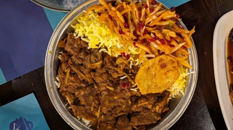 غذای رستوران اصیل