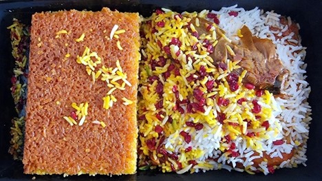 غذای رستوران شمشیری