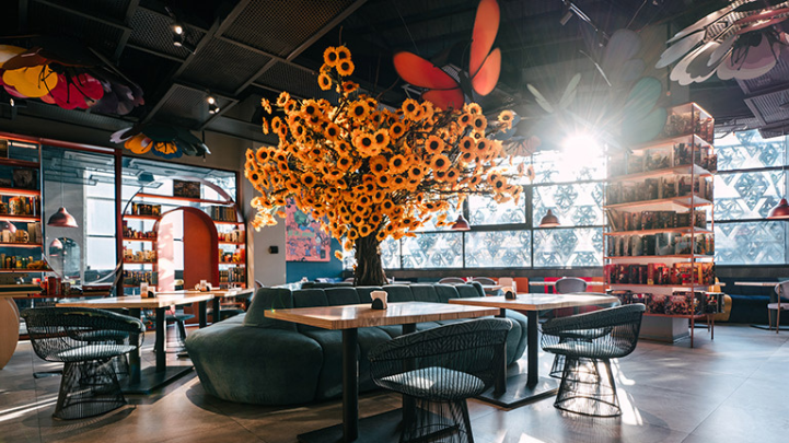 فضای داخلی کافه بازی فکرکده