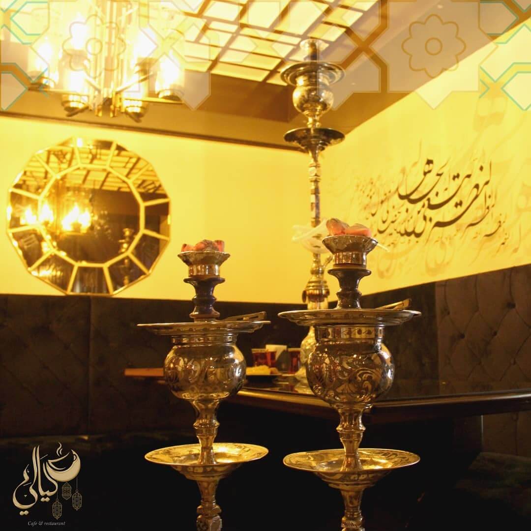 رستوران عربی لیالی با سرو قلیان