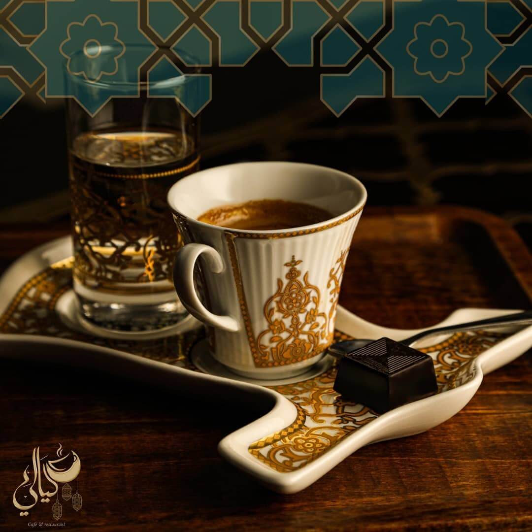 قهوه عربی در رستوران لیالی تهران