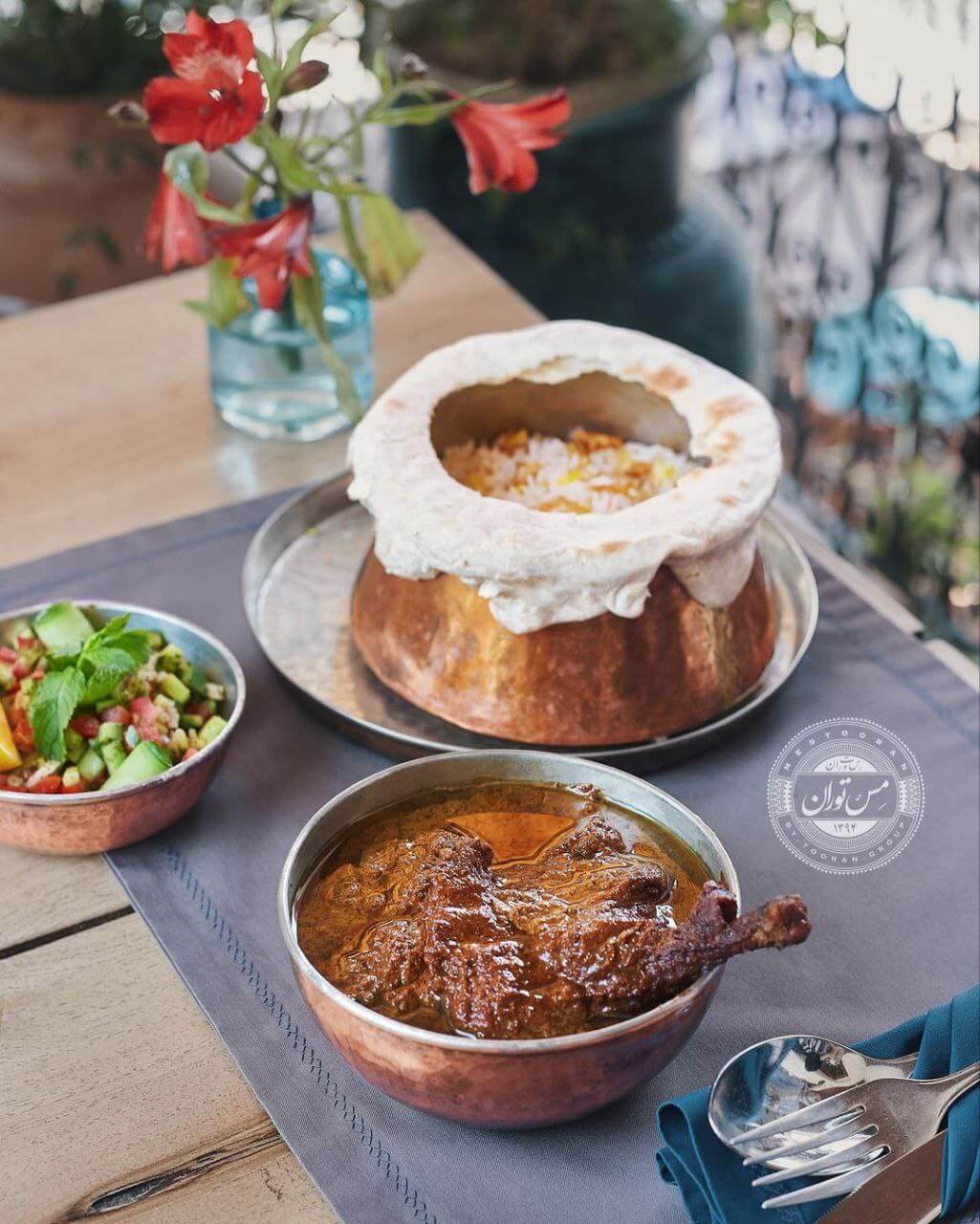 شیوه طبخ جالب رستوران مس‌توران