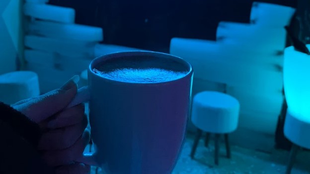 نوشیدنی در کافه فصل یخ نیاوران