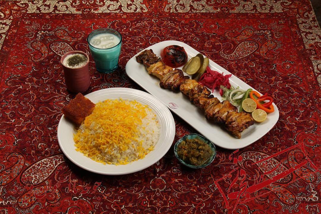 منوی غذاهای ایرانی در رستوران قجری از بهترین رستوران هفت تیر تهران