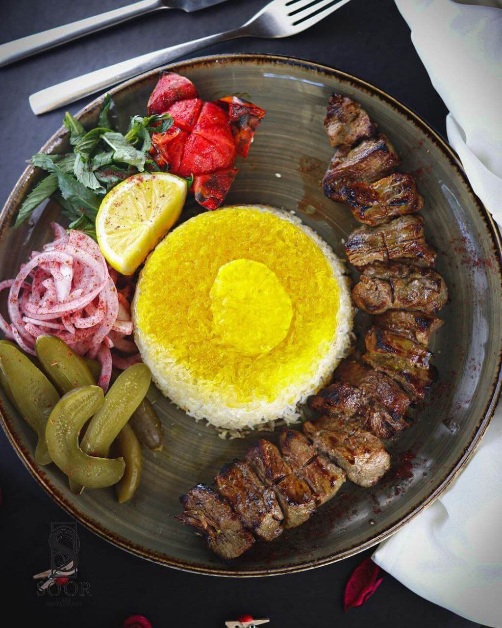 منوی غذاهای ایرانی رستوران سور