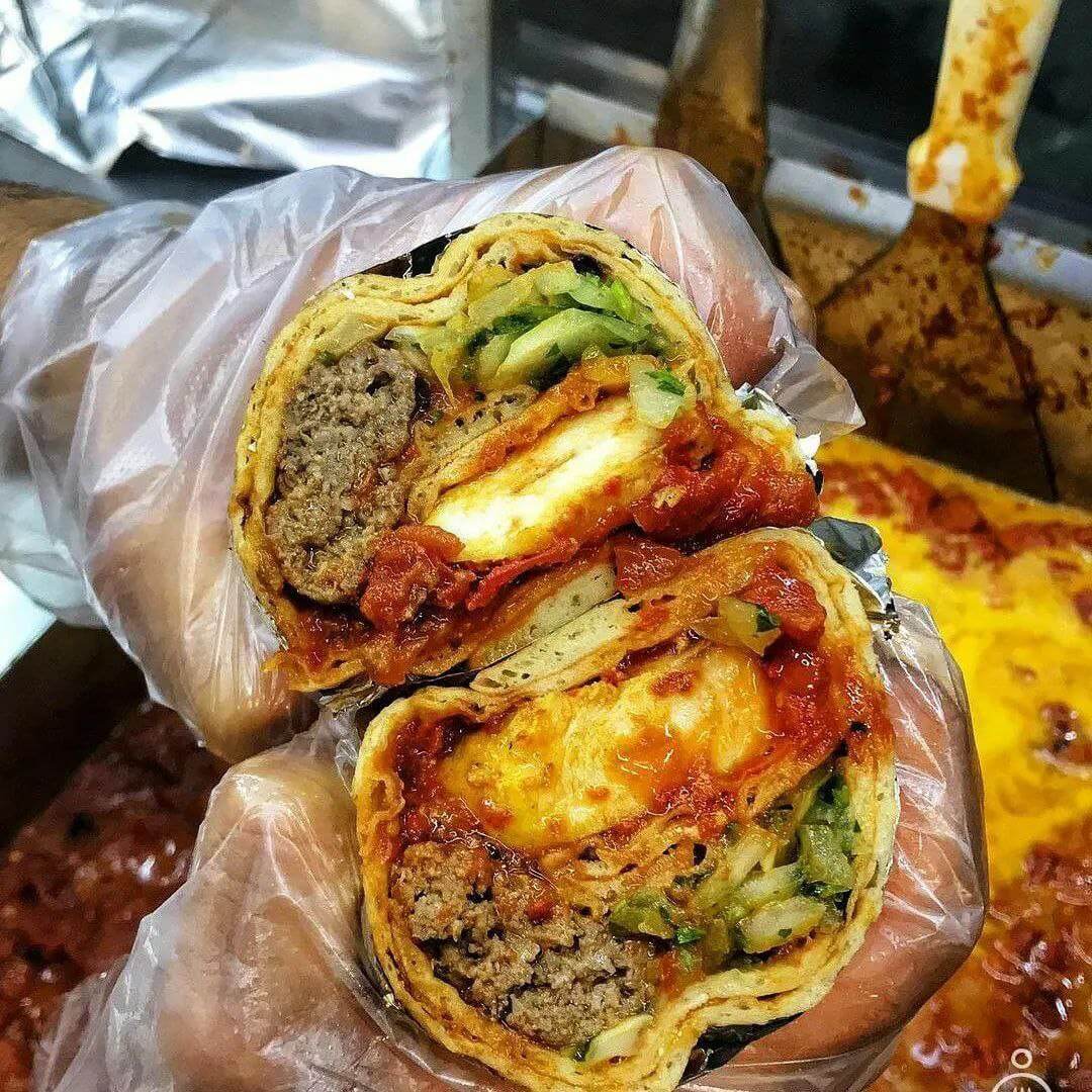 ساندویچ لقمه کباب رستوران چوپان