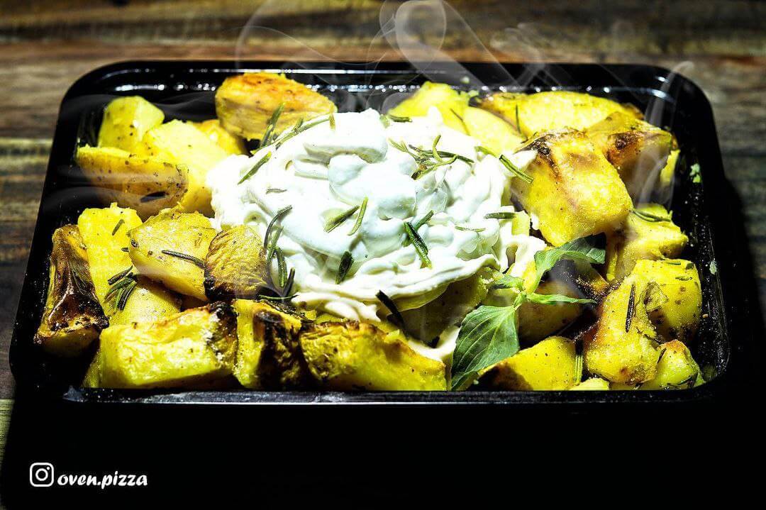 سیب زمینی تنوری آون خیابان سی تیر غذا