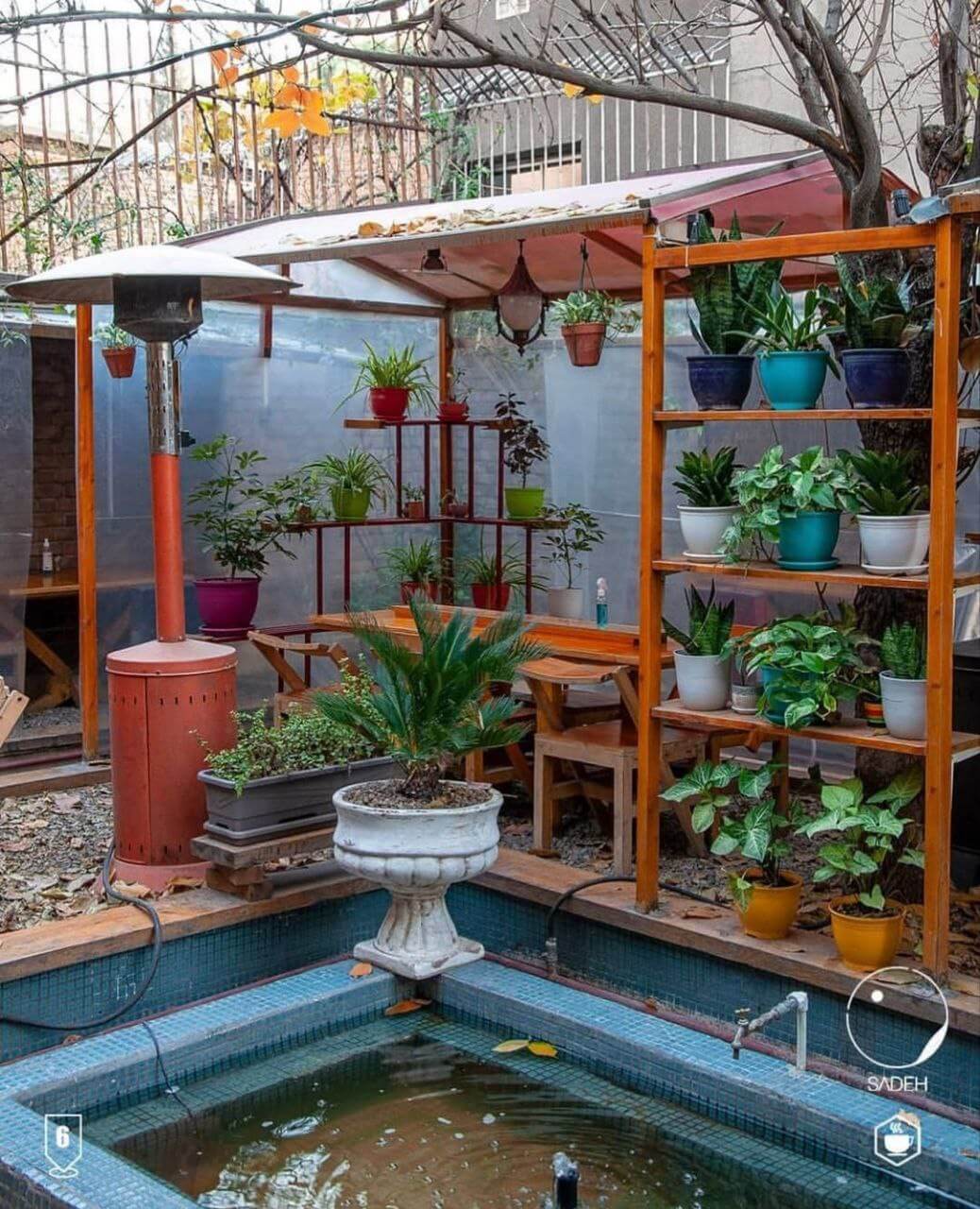 فضای باز کافه بوفه کتاب