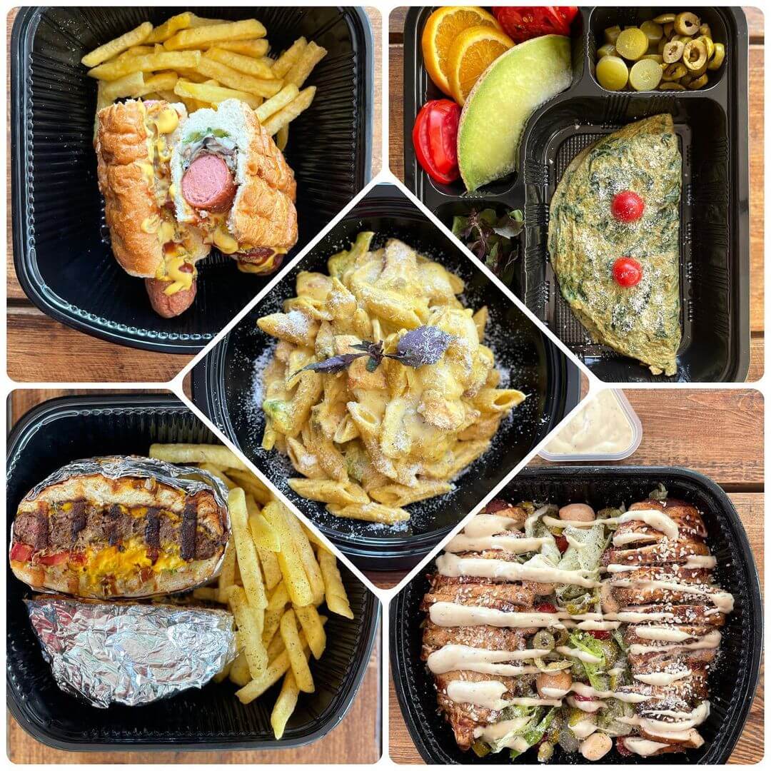 انواع فست فود در کافه رستوران ونک پارک