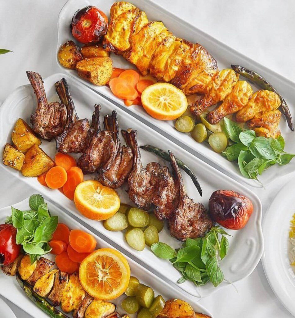 کباب دنده و جوجه کباب رستوران آرش، از رستورانهای رسالت