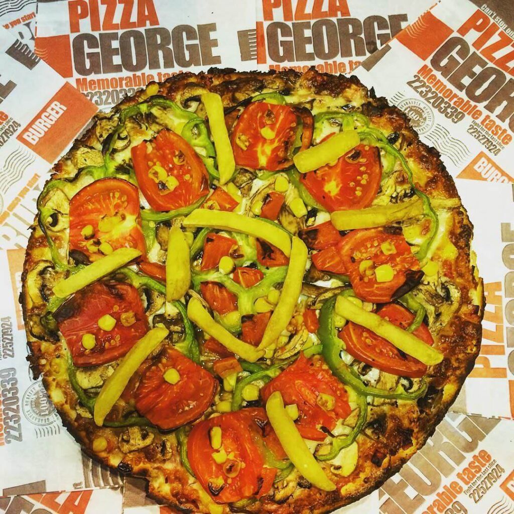 پیتزا سبزیجات فست فود ژرژ در رسالت