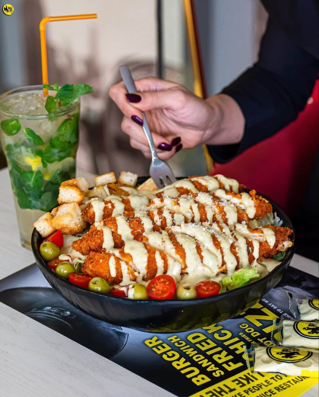 سالاد سزار رستوران رسالت