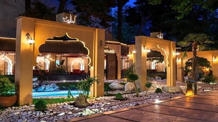 فضای بیرونی رستوران اطلس لانژ