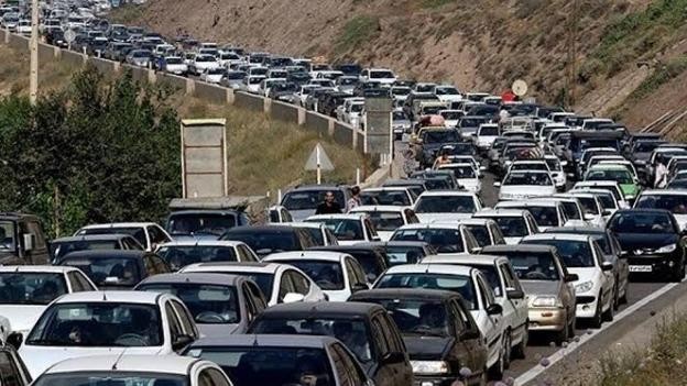 ترافیک سنگین در جاده های شمالی